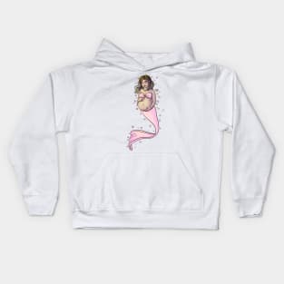 Mer- mommy to be Kids Hoodie